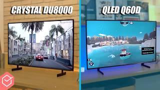 CRYSTAL DU8000 vs QLED Q60D // qual é a melhor TV 4K BARATA da SAMSUNG?!