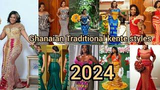 New Ghanaian Traditional kente styles for engagement| kente dress designs for ladies|African dresses