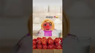 Spicy fire chicken challenge  #roblox #shorts #simpathetic #robloxedit #tiktok #viral