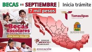 Cómo REGISTRARME en BECAS ESCOLARES de Educación Básica Estado de Tamaulipas - Quintana Roo -Edomex