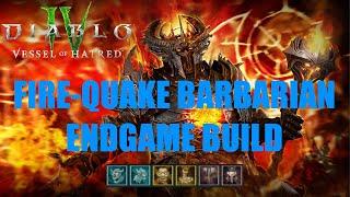 Diablo 4: Fire-Quake Barbarian End Game Build!