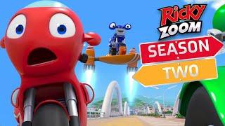 Ricky's New Vroomboard ️Season Two ️ Season Two ️ Motorcycle Cartoon | Ricky Zoom