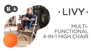 4-in-1 LIVY highchair by Kinderkraft | With a bouncer