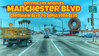 Driving Los Angeles Manchester Blvd Crenshaw Blvd to Sepulveda Blvd #inglewood #Randy’sdounts