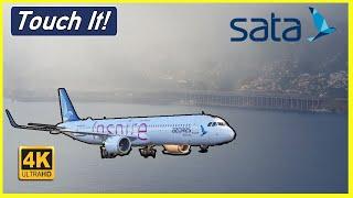 [4K] Super Close Landing || SATA Azores || A321neo || Brand New || Madeira Landing || New York JFK