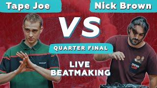 Tape Joe vs Nick Brown | Live Beatmaking (Fingerdrumming)| V1 Battle 21.01.2022