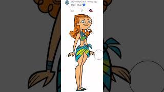 Turning Izzy blue from total drama island!!  comment all blue emojis and say what izzy you prefer!