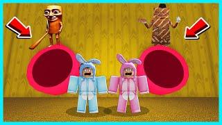 MIPAN & ZUZUZU Harus Pilih Lubang Perosotan Di Dalam Backrooms! ROBLOX