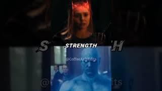 Dr. Manhattan vs Scarlet Witch (MoM). #coffeeaxis #shorts #marvel.