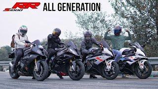 BMW S1000RR 1st Gen vs 2nd Gen vs 3rd Gen vs 4th Gen | First Time in History!!