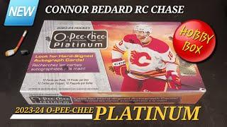 OUT OF THIS WORLD BOX!  2023-24 O-PEE-CHEE PLATINUM HOBBY BREAK SEEING DOUBLE CONNOR BEDARD RC 