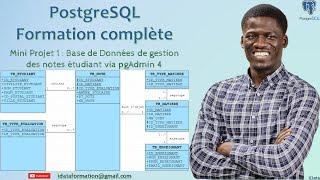Mini Projet 1 : Création d'une base de données de gestion des notes Étudiant - PostgreSQL  #29