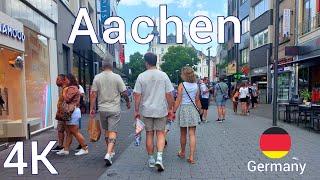 Aachen Germany , Tour in Aachen 4k 60fps (️2023)