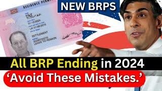 New Announcement for UK BRP card expiring in December 2024 (UK Biometric Residence Permit)