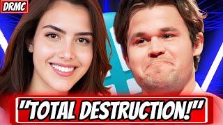 "The Audacity!" || Magnus Carlsen DESTROYS Alexandra Botez IN 30 SECONDS! (Magnus Carlsen Vs Botez!)