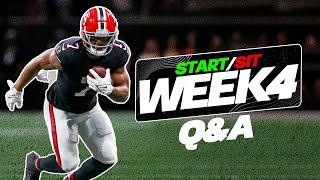 Week 4 Start/Sit Questions for Fantasy Football! (Waivers, Injuries + More)