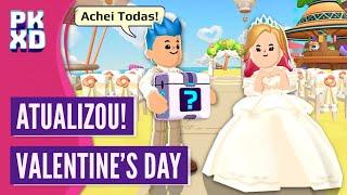 TODAS as CAIXAS SECRETAS + Novidades da Atualização Valentine's Day do PK XD