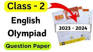 English Olympiad for Class 2| Class 2 SOF IEO 2023-24 Set C | IEO Olympiad Class 2 | Olympiad Exam