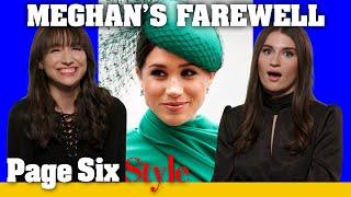 Meghan Markle sends a message with final royal fashion choices | Page Six Celebrity News