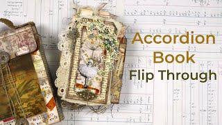 Accordion Book | Junk Journal | Flip Through | Inspired by @bybar_paperlover8605