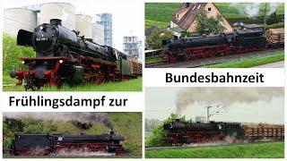 042 018-2 (41 018) im Rieser Frühlingsdampf zur Bundesbahnzeit Dampflokomotiven in und um Nördlingen