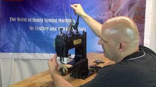 How to operate OUTLAW portable leather sewing machine