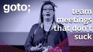 Team Meetings That Don't Suck - Avoid Retrospectives Antipatterns • Aino Vonge Corry • GOTO 2021