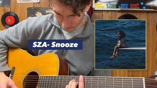 SNOOZE - SZA GUITAR TUTORIAL