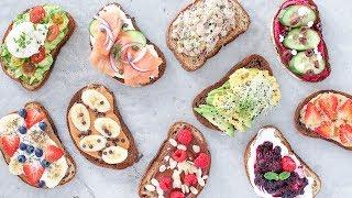 10 Easy and Healthy Breakfast Recipes! Toast 10 Ways