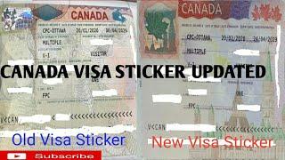 CANADA VISA STICKER UPDATED #Canadavisa #visasticker #newsticker #canadavisitorvisa