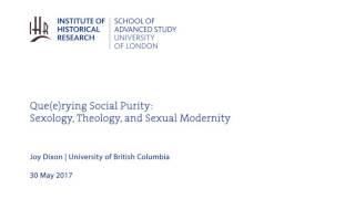 Que(e)rying Social Purity: Sexology, Theology, and Sexual Modernity