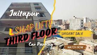 L Shape 100Gaz 3+1BHK Flat For Sale in Jaithpur lift with Car Parking Third Floor #housingprovider