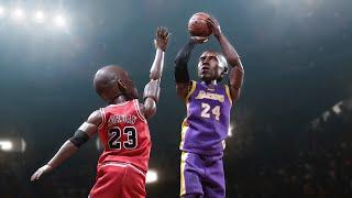 Kobe takes Jordan out with his own move!  - Stop Motion