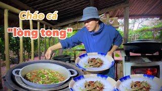 Mưa lớn nguyên đêm sáng thức dậy đi bắt được mớ cá đem về nấu nồi cháo | cuộc sống nông thôn