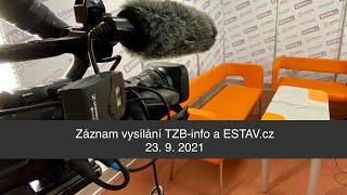 Záznam vysílání TZB-info a ESTAV.cz 23. 9. 2021