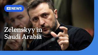 Volodymyr Zelenskyy arrives in Saudi Arabia for negotiations to end war in Ukraine | ABC NEWS