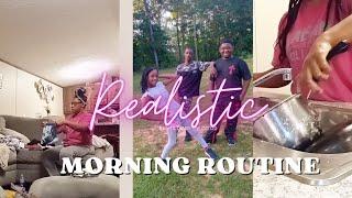 REALISTIC MORNING ROUTINE W/ 2KIDS | MOBILE HOME LIVING