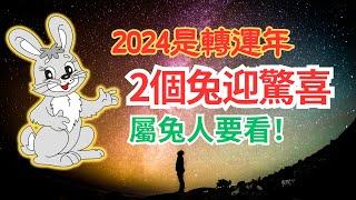 2024年是青龍年，也是生肖兔的轉運年！並不是所有的兔都能轉為好運，這2個生年的兔要走大運了！不同出生年份的屬兔人五行運勢大揭秘！屬兔人必看！#2024年生肖兔運勢 #2024 #2024生肖兔運程