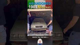 Abandoned Maserati Biturbo Gets First Wash in 30 Years! Extreme Restoration Begins