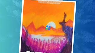 Tranquil Sunset Over the Mountains - Pastel Color Masterpiece