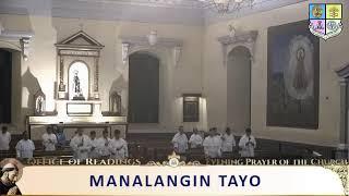 MANAOAG MASS - LITURGY OF THE HOURS | Office of Readings and Evening Prayer / Sept. 06, 2024/6:00 pm