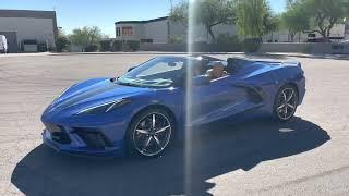 2022 Chevrolet Corvette 3LT Z51 Convertible Elkhart Lake Blue Metallic For Sale at Cascio Motors