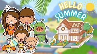 Summer House ️ Big Family Home  Toca Boca House Ideas  TOCA GIRLZ