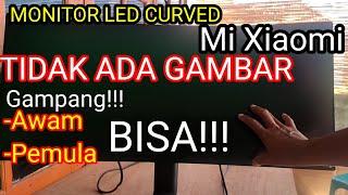 Monitor LED Curved Mi Xiaomi Ultrawide 34 Tidak Ada Gambar