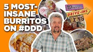 5 Most-Insane Burritos Guy Fieri Ever Ate on #DDD | Diners, Drive-Ins, and Dives | Food Network