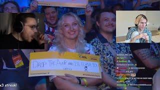 xQc reacts to CS Fan's Interesting" Poster