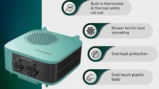 Crompton Insta Comfort Heater 2000 Watts Heat Convector with Adjustable Thermostats, , Standard.