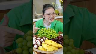 Ăn nguyên mẹt trái cây ngon quá xá #MinnCookie #viral #mukbang #shorts  #GrabMart