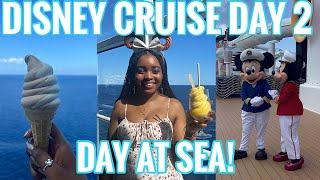 DISNEY CRUISE DAY AT SEA ON THE DISNEY FANTASY! FILMING WITH DISNEY & DINING AT ENCHANTED GARDEN 