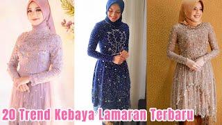 20 Trend Model Kebaya Lamaran Hijab Terbaru  #kebayamodern #lacedress